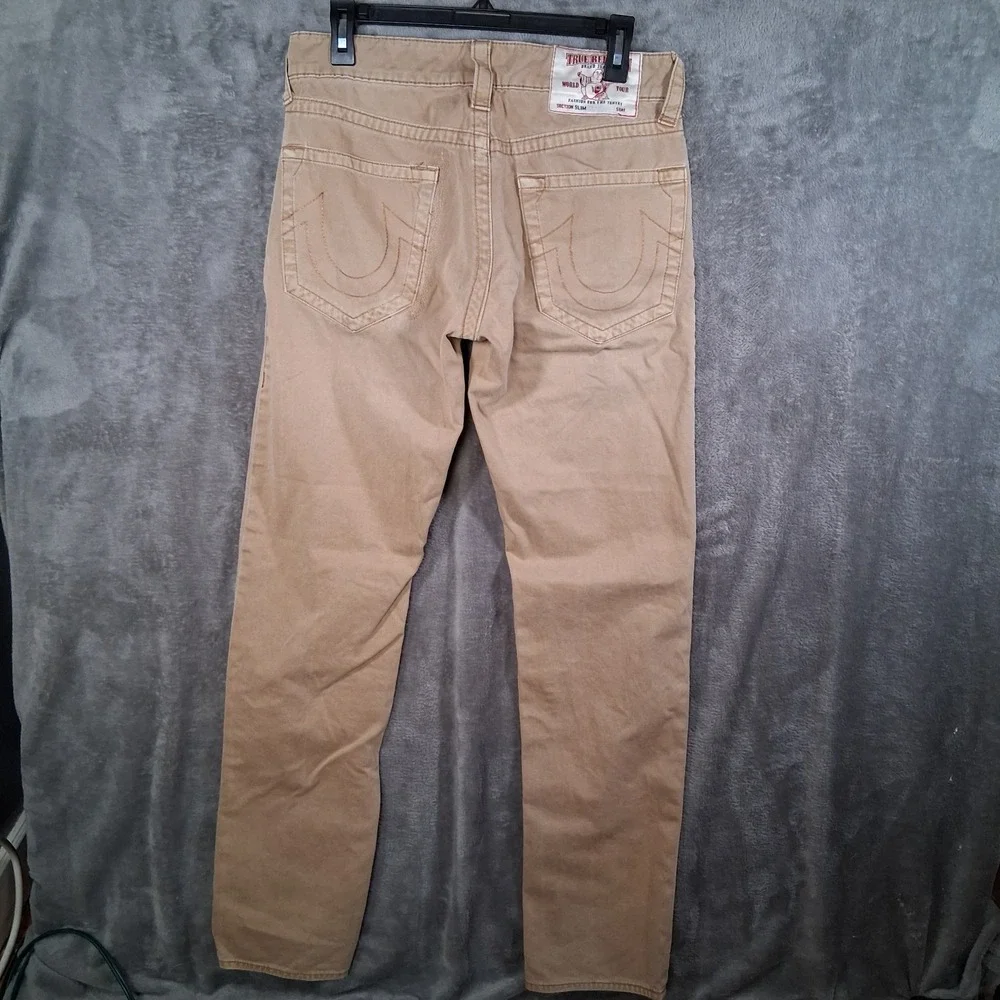 True Religion Slim Color Straw Mens 30‎ Inseam 33 Rare To Find  MEGJ19EDI Read
